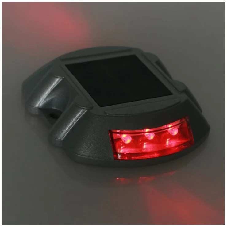 Heavy Duty Solar Road Stud Lights Safety Traffic Markers 6 LED Colours