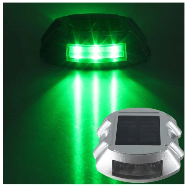 Heavy Duty Solar Road Stud Lights Safety Traffic Markers 6 LED Colours