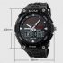 Solar Dual Time Waterproof LED Analog-Digital Watch