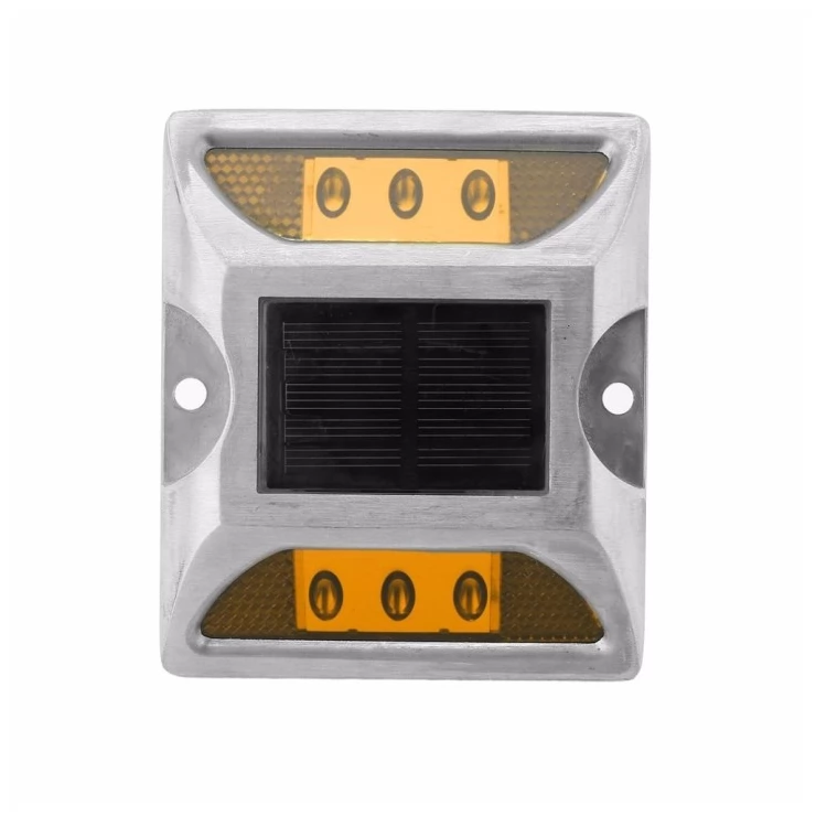Durable Solar Traffic Lights Outdoor Stud Road Safety Markers 6 LED