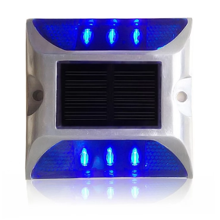 Durable Solar Traffic Lights Outdoor Stud Road Safety Markers 6 LED