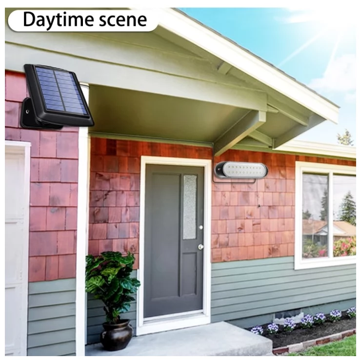 Compact Outdoor 20 LED Solar Shed Light Indoor Daytime Application