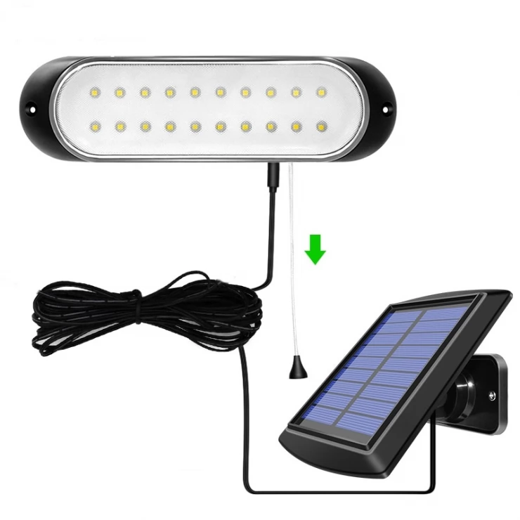 Compact Outdoor 20 LED Solar Shed Light Indoor Daytime Application