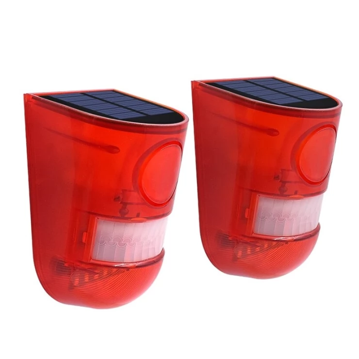 Solar Security Alarm Light Motion Sensor Warning Sound 110DB System