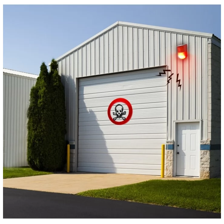 Solar Security Alarm Light Motion Sensor Warning Sound 110DB System