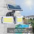 Bright 20W Dual Twin Head Solar Sensor Security Wall Light 80 COB LED