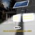 Bright 20W Dual Twin Head Solar Sensor Security Wall Light 80 COB LED