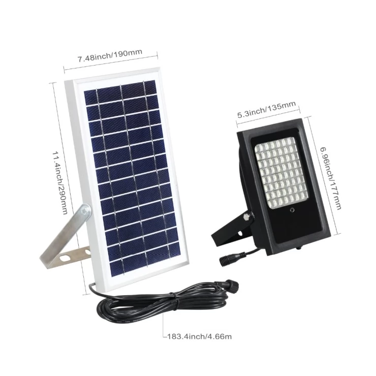 Solar Garden Flood Light RGB Colours Landscape Decoration With Remote