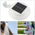 Outdoor 3 LED solar light for garden fence