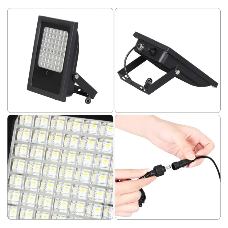 Solar Garden Flood Light RGB Colours Landscape Decoration With Remote