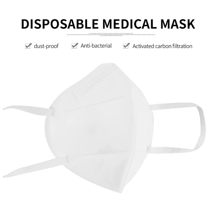 Free Medical Disposable Mask KN95 White High Filtration Technology Kit