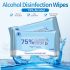 Free 75% Alcohol Hand Sanitizer Wipes Antibacterial Disposable Wet Wipes Pack