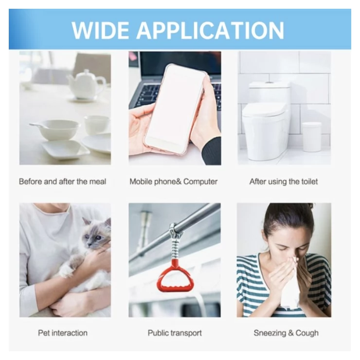 Free 75% Alcohol Hand Sanitizer Wipes Antibacterial Disposable Wet Wipes Pack