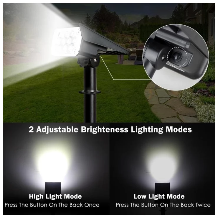 Bright 20 LED Solar Path Spot Light for Garden Landscape Decoration