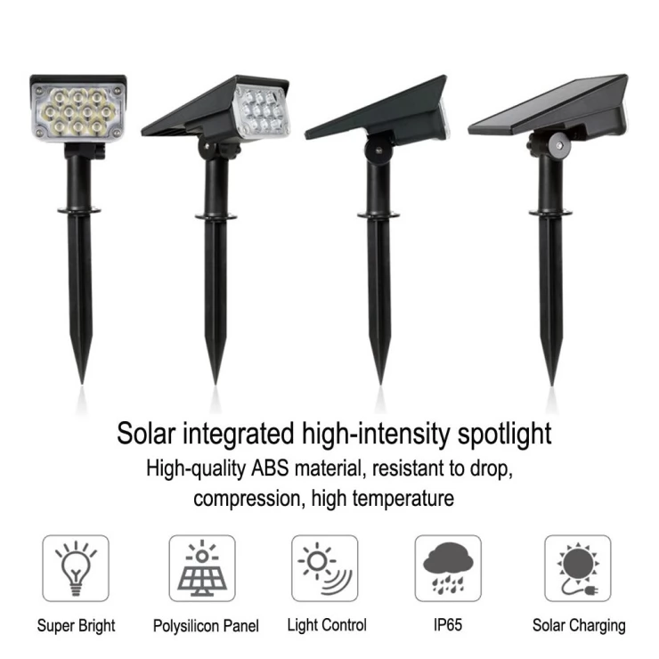 Bright 20 LED Solar Path Spot Light for Garden Landscape Decoration