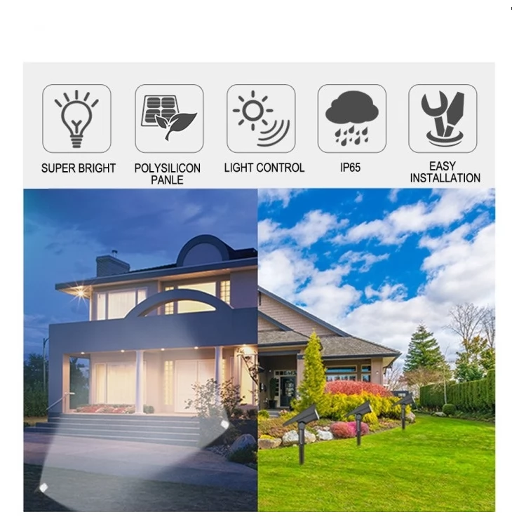 Bright 20 LED Solar Path Spot Light for Garden Landscape Decoration