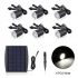 Stainless Steel In-Ground Buried Solar Deck Lights Outdoor Kit