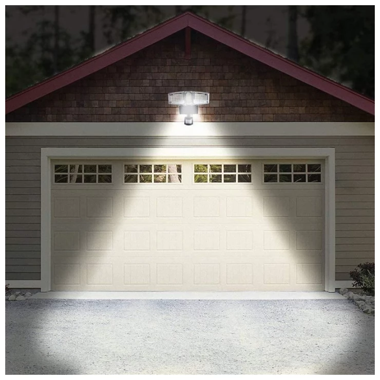 Three Head Super Bright 178 LED Solar Security Wall Light with PIR Motion Sensor