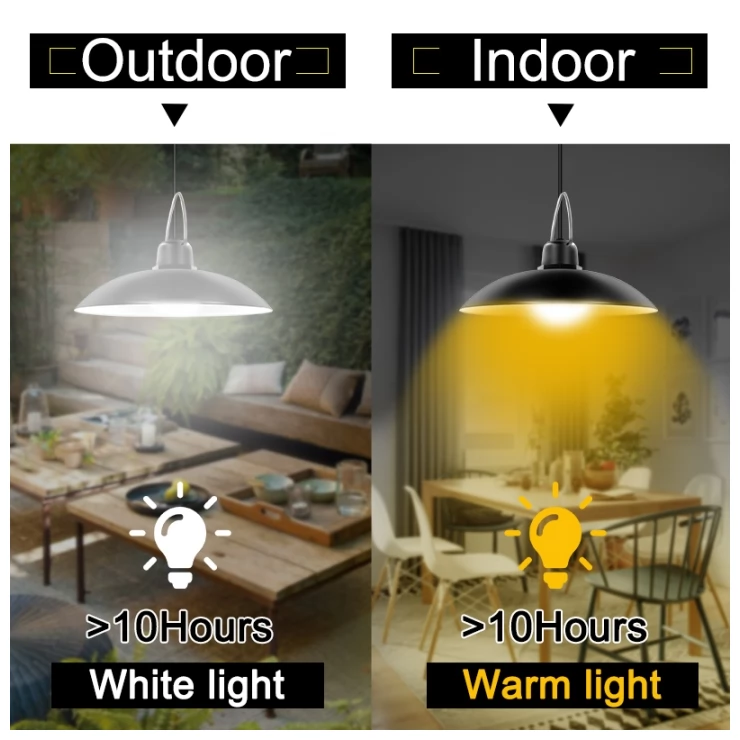 Retro Solar Shed Light Hanging garden Lamp For Indoor Outdoor Lighting