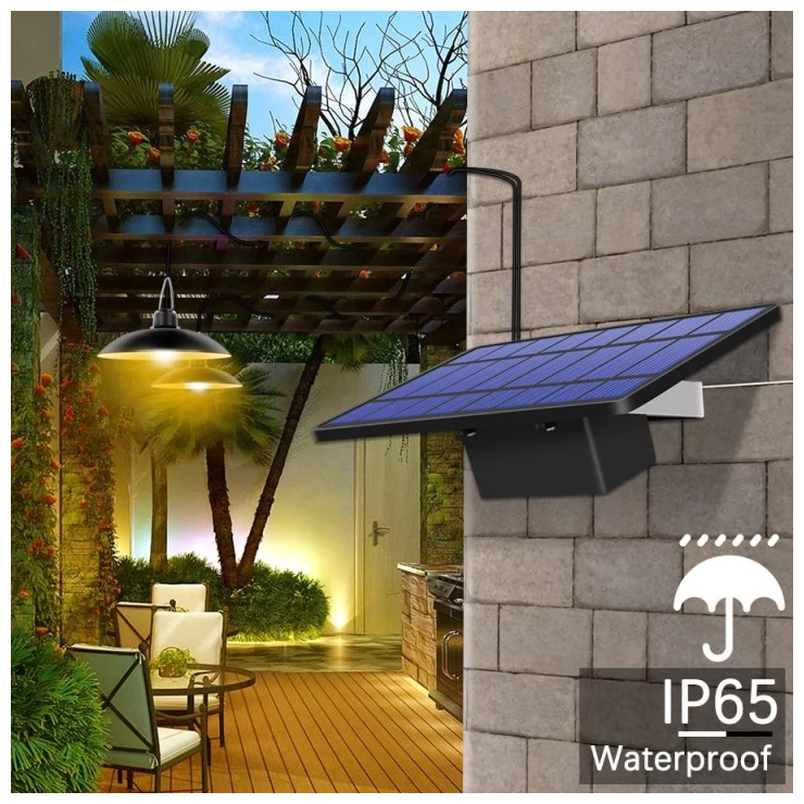 Retro Solar Shed Light Hanging garden Lamp For Indoor Outdoor Lighting