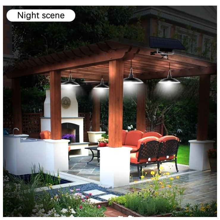 Retro Solar Shed Light Hanging garden Lamp For Indoor Outdoor Lighting