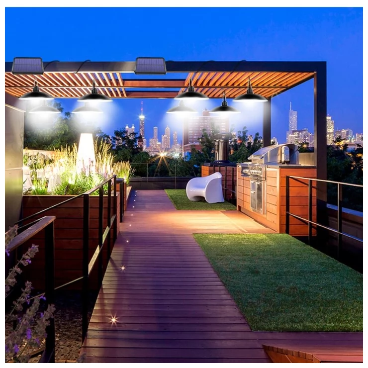 Retro Solar Shed Light Hanging garden Lamp For Indoor Outdoor Lighting