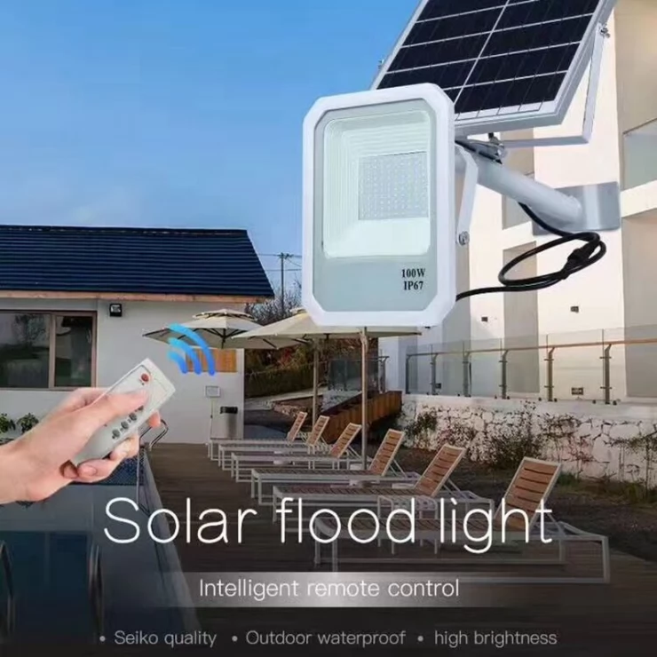 Solar Street Flood Light Commercial Grade High Power Bright LED Lamp