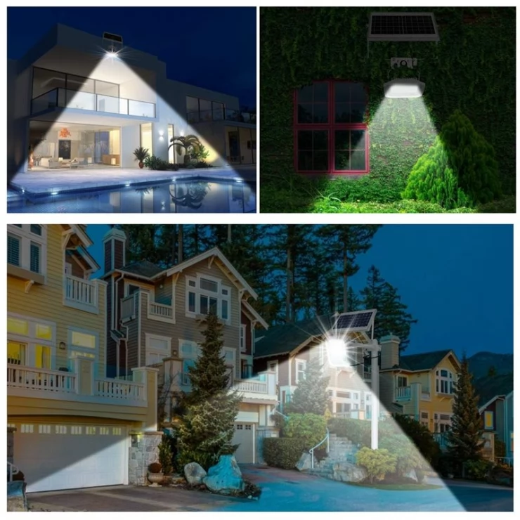 Solar Street Flood Light Commercial Grade High Power Bright LED Lamp