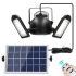 Solar Garden Ceiling Light 60 LED Three Adjustable Lamps With Remote