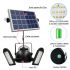 Solar Garden Ceiling Light 60 LED Three Adjustable Lamps With Remote