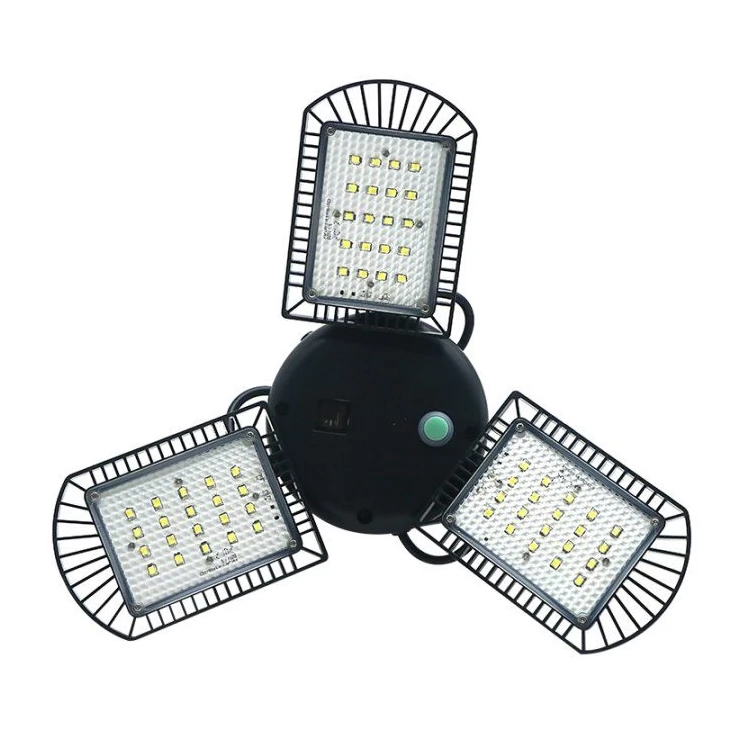 Solar Garden Ceiling Light 60 LED Three Adjustable Lamps With Remote