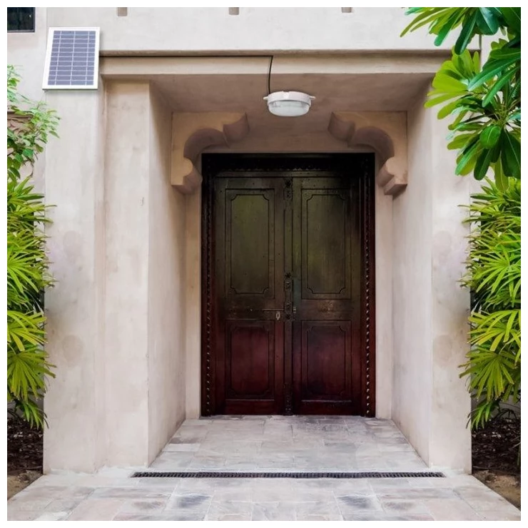 Durable Bright Solar Garden Light 6W 10W LED Wall Ceiling Application