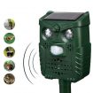 Universal Ultrasonic Solar Birds Animal Repeller PIR Sensor LED Light