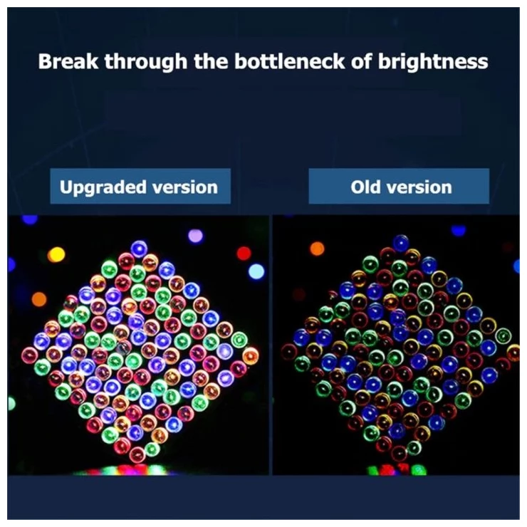 Outdoor Solar String Light Bright 100 200 300 LED Fairy Garden Garland