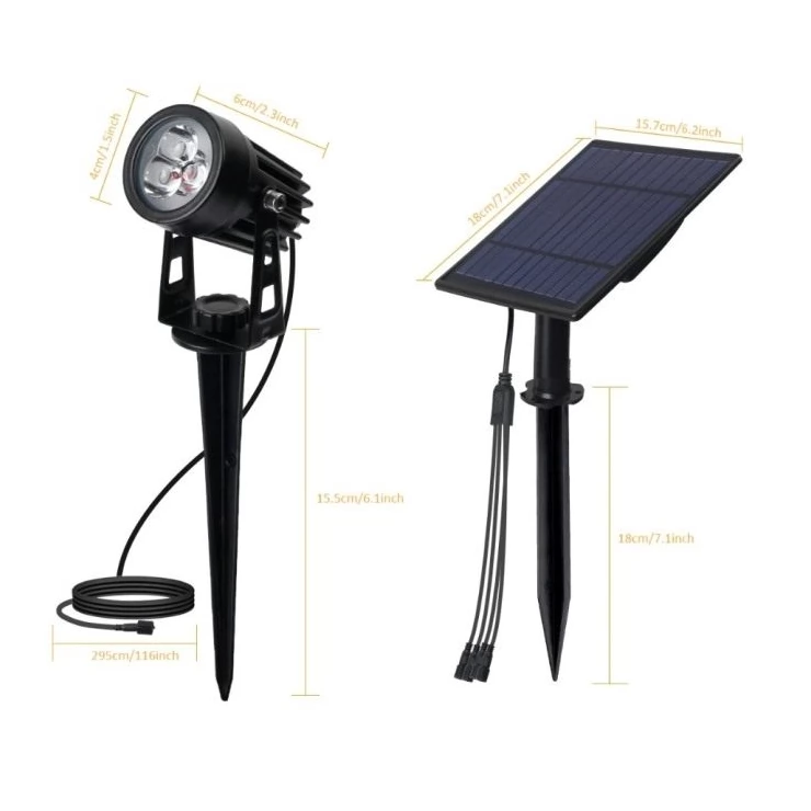 Outdoor Solar Spot Light 4-in-1 LED Garden Lawn Landscape Decoration