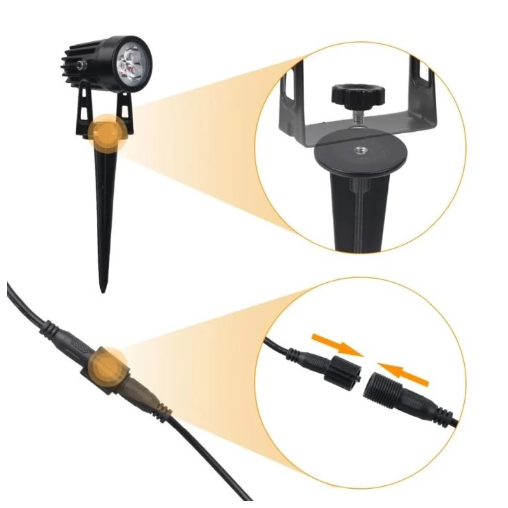 Outdoor Solar Spot Light 4-in-1 LED Garden Lawn Landscape Decoration