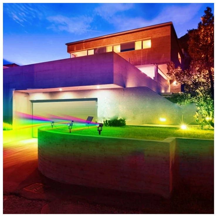 Outdoor Solar Spot Light 4-in-1 LED Garden Lawn Landscape Decoration