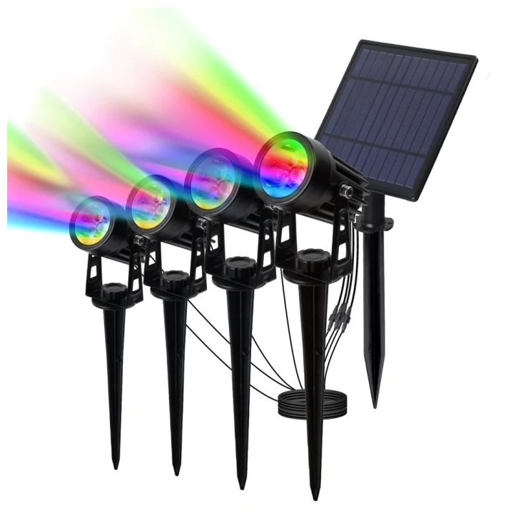 Outdoor Solar Spot Light 4-in-1 LED Garden Lawn Landscape Decoration