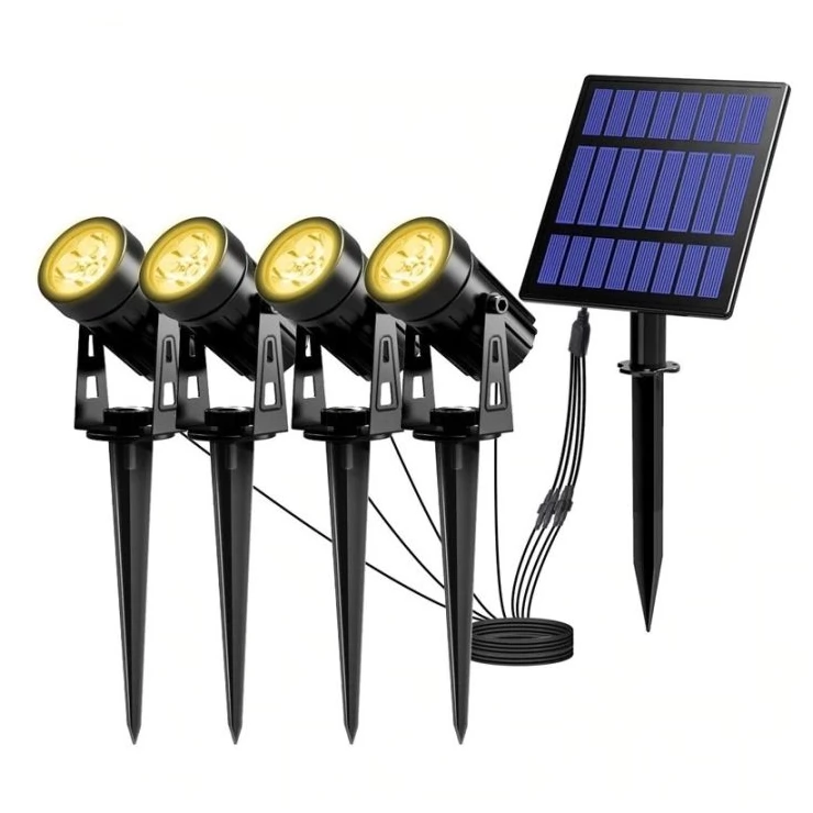 Outdoor Solar Spot Light 4-in-1 LED Garden Lawn Landscape Decoration