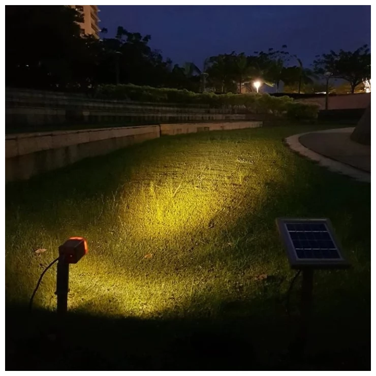 Solar Powered LED Spotlight 3W Outdoor Garden Landscape Decoration