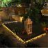 Bright Solar Fairy Lights Outdoor LED Tube String With Remote Control