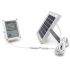 Compact Solar Flood Light 35 LED Durable Metal Security Garden Lamp