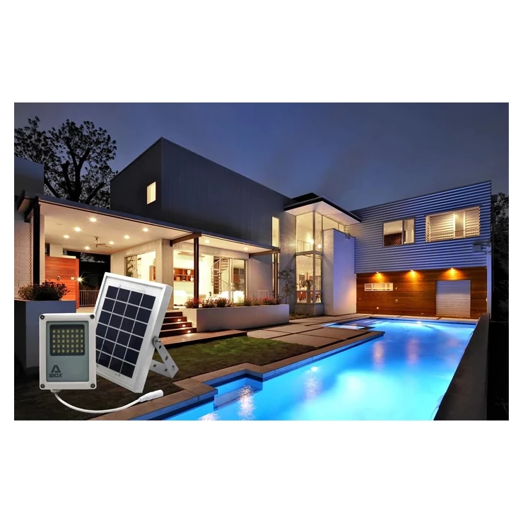 Compact Solar Flood Light 35 LED Durable Metal Security Garden Lamp