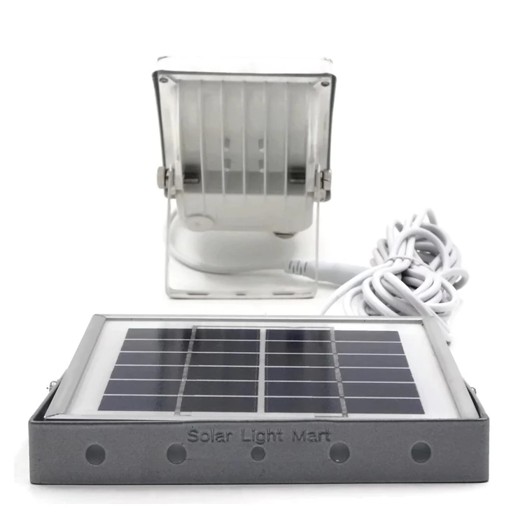 Compact Solar Flood Light 35 LED Durable Metal Security Garden Lamp
