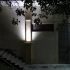Compact Solar Flood Light 35 LED Durable Metal Security Garden Lamp
