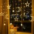 Solar Christmas String Lights LED Stars Outdoor Garland Decoration