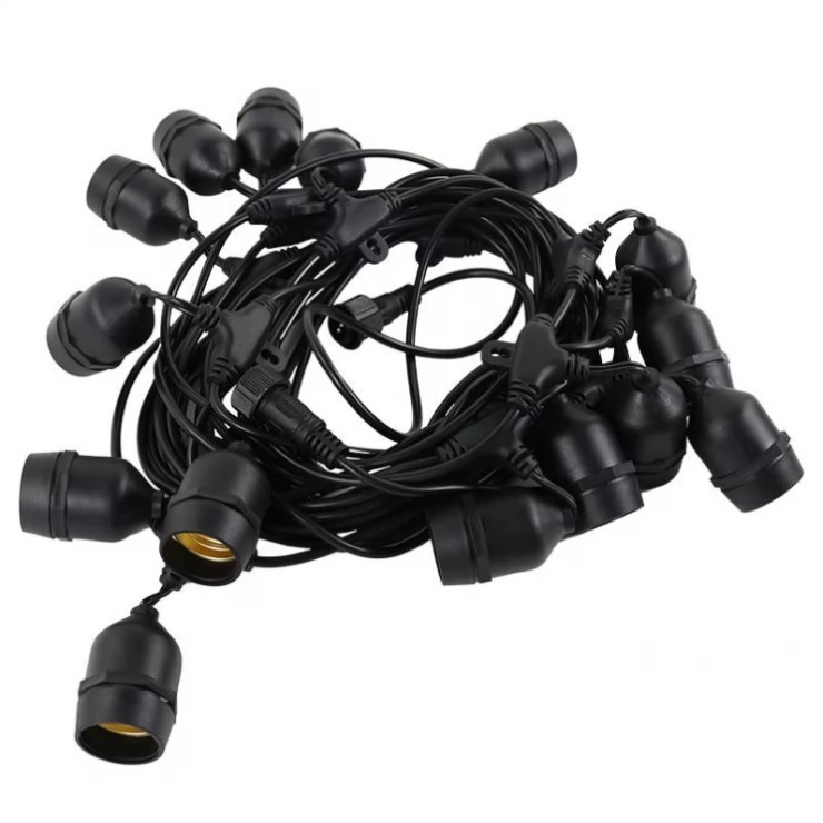 Vintage Outdoor Solar Fairy String Lights LED Glass Bulbs Decoration