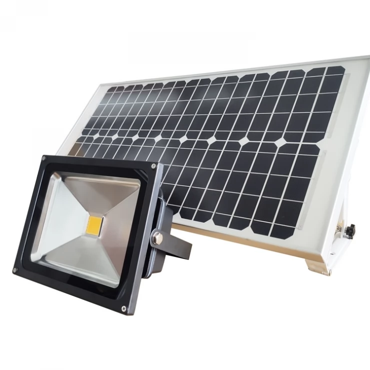 Powerful 30W Solar Flood Light Commercial Grade Outdoor COB LED Light