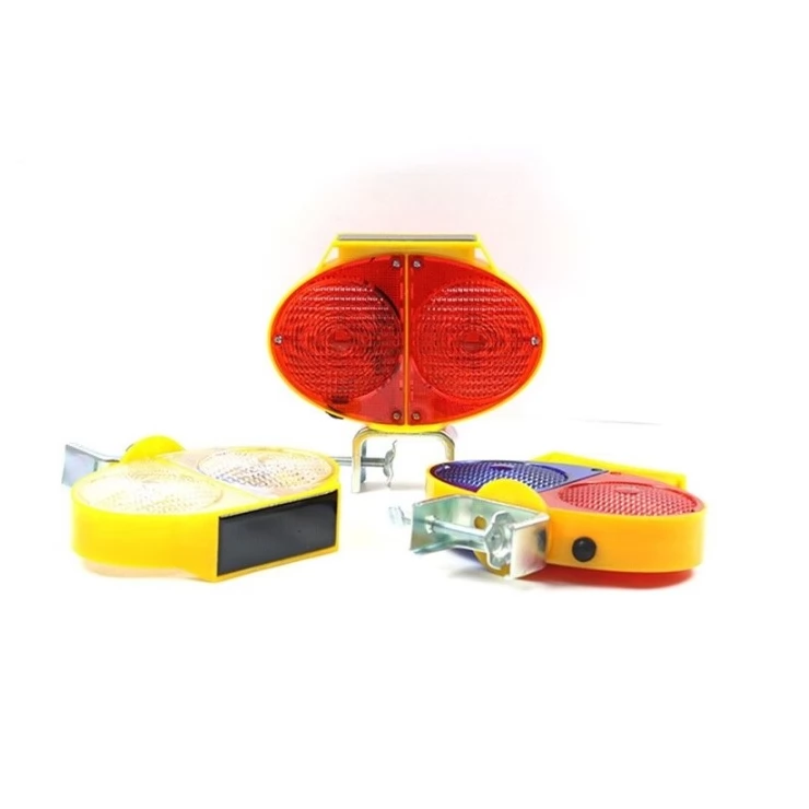 Owl Eye Solar Warning Traffic Light LED Road Construction Safety Lamp