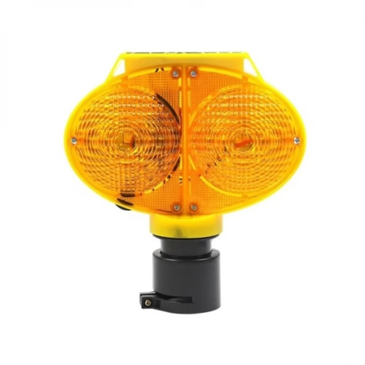 Owl Eye Solar Warning Traffic Light LED Road Construction Safety Lamp